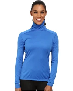 Hot Chillys L9923 Womens Blue Peachskins Roll T-Neck Top Size S - Picture 1 of 4