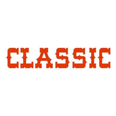 Classic Sticker - 2 Pack - Classic Decal - Select Color Size by Length - Image 1 of 4