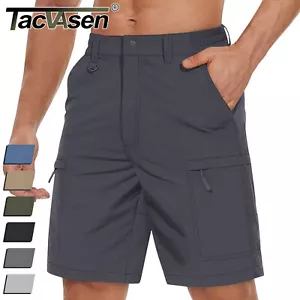 Mens Outdoor Hiking Shorts Water-Resistant 5 Pockets Summer Quick Dry Work Pants - Picture 1 of 90