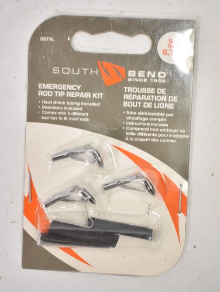 South Bend SBTRL Emergency Fishing Rod Tip Repair Kit 3 Sizes