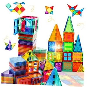 Magnetic Tiles Toddler Building Blocks Toys, Magnet Montessori Kids Toys for - Picture 1 of 8