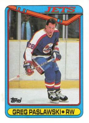1990-91 Topps #154 Greg Paslawski - Image 1 of 2
