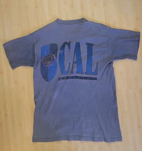 Vintage Cal Berkeley Herren Tshirt 90er Gr. Large blau goldene Bären USA S/S FEHLER 424119 - Bild 1 von 17