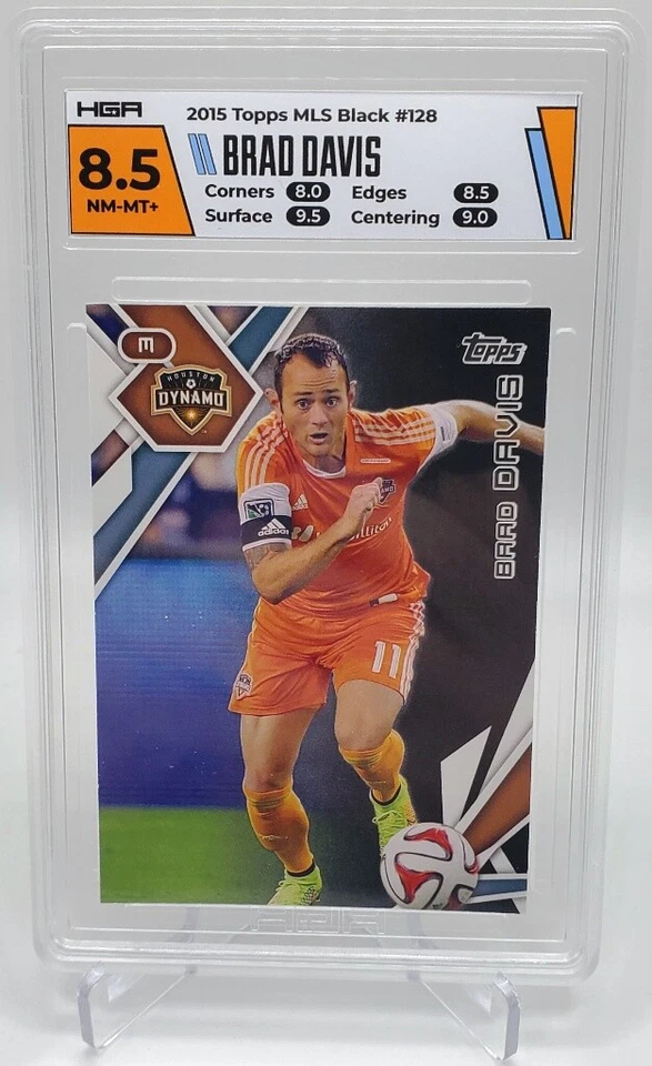 Brad Davis #128 Houston Dynamo - 2015 Topps MLS Black Parallel - 8.5 HGA - Image 1 of 2