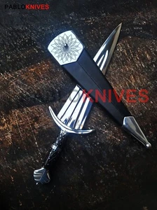 Rare Handmade Carbon Steel Hunting 16th Century Italian Cinquedea Short Sword - Picture 1 of 18