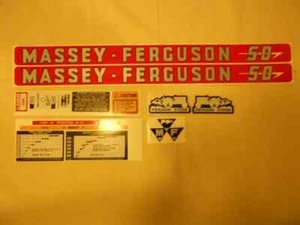 FIT FOR Massey Ferguson 50 Decal Set - Picture 1 of 1