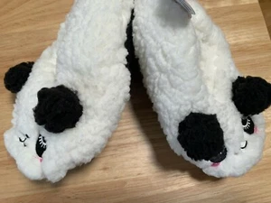 CALZINI PANDA ORSETTO peluche nuovi con etichette scarpa taglia 8-13 bambina fondo antiscivolo - Foto 1 di 3