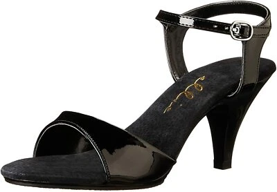 Ellie Shoes 305-JULIET 3" Heel Sandal, Black, Size 13 - Image 1 of 4