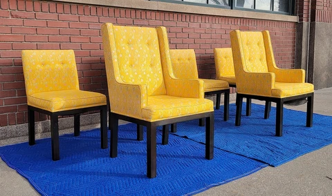 6x WIDDICOMB Parson Style Dining Chairs-Dunbar/Probber Era-1950s/60s Cover