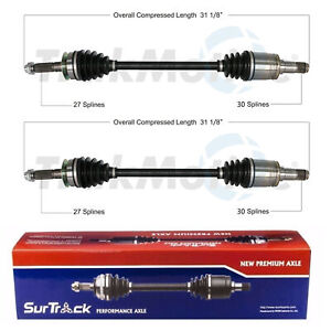 SurTrack Pair Set of 2 Rear CV Axle Shafts For Toyota 86 Scion 2017 FR-S 2013-16