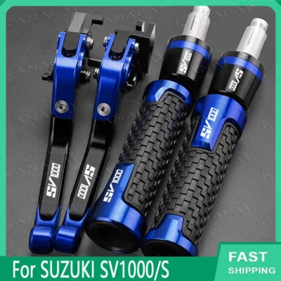 For SUZUKI SV1000/S CNC Motorcycle Brake Clutch Levers Handlebar Grips Set Foto 1 de 4
