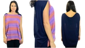 Elizabeth and James Women's Space Sky Pullover Drape Sleeveless Top XS NWT 345 - Picture 1 of 1