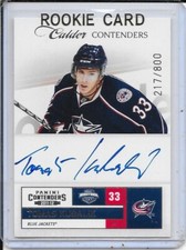2011-12 Panini Contenders Tomas Kubalik Rookie Auto # 213 #d/800