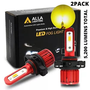 ALLA LIGHTING LED 2504 Fog Light Bulb for Subaru ,Bright 3000K Golden Yellow - Picture 1 of 8