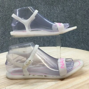 Nautica Sandals Womens 39 Jelly Slingback Pink Rubber Open Toe Casual Flat - Picture 1 of 17