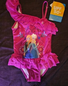 [Disney Store] Anna Elsa FROZEN Swimsuit for Girls - Size 9/10 Large Girls NWT  - Picture 1 of 2