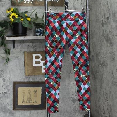 Leggings de tiro medio tejidos Lularoe para mujer 16704752e394d2 rojos multi sistema operativo Foto 1 de 4