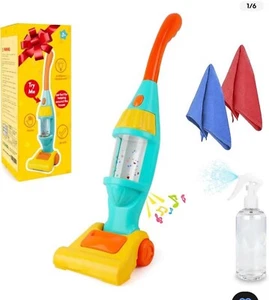 Kids Vacuum Cleaner Toy for Toddler, Toy Vacuum Cleaner with Light & Realisti... - Picture 1 of 1