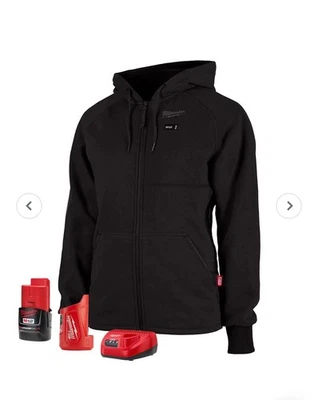 Milwaukee M12 Women's Heated Hoodie Kit  (Black) Size M - Image 1 of 3