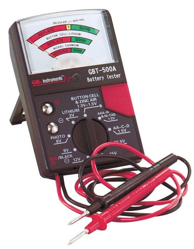Gardner Bender GBT-500A 1.5V-22.5V Interruptor Selector Probador de Batería Analógico Foto 1 de 1