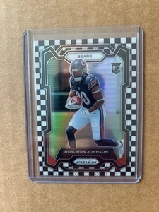 2023 Panini Prizm - Roschon Johnson #314 Black & White Checker Prizm (RC) - Picture 1 of 2