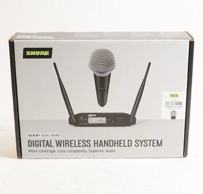 Shure GLXD24+/B58 Z3 Frequency Band Digital Wireless Handheld System (Black) - Image 1 of 4