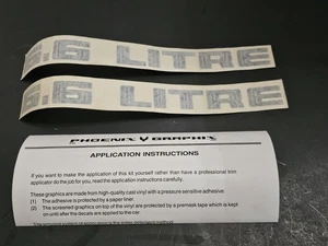 Phoenix Graphics 1979 PONTIAC FIREBIRD 6.6 LITRE HOOD SCOOP DECALS - Foto 1 di 5