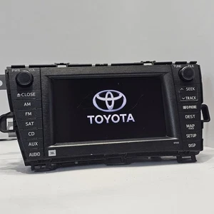 10-12 1TOYOTA Prius Navigation GPS Radio 4 Disc Changer CD Player E7022 Display - Picture 1 of 23