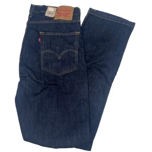Levi 513 Slim Straight Stretch DARK WASH SIZE 36X34 - Picture 1 of 5