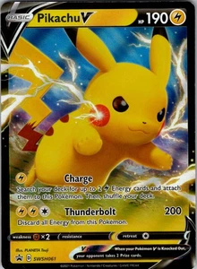 Pikachu V Promo SWSH: Sword & Shield Promo Cards SWSH061 NM Holo - Picture 1 of 2