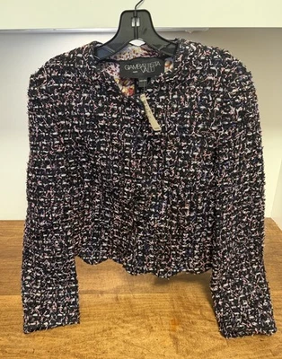 ¡NUEVO CON ETIQUETAS! Chaqueta GIAMBATTISTA VALLI Paris Texturizada Muticolor - 44, ¡GUAU! Foto 1 de 4