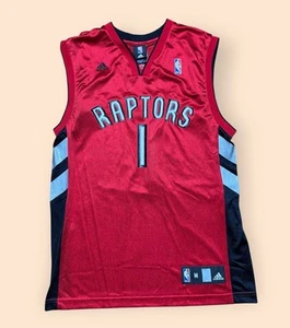 Toronto Raptors Adidas Jarrett Jack Jersey Men’s Medium Red NBA Rare Y2K 2000s - Picture 1 of 6