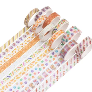 10 Rollen Sparkling Washi Tape Set Skinny Gold Folie Deko Masking Washi Tape - Bild 1 von 4