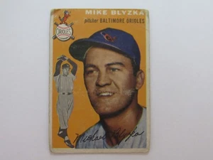 Tarjeta de béisbol antigua 1954 Topps 152 Mike Blyzka - justa - Imagen 1 de 2