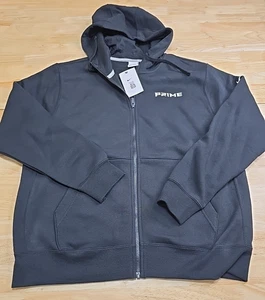 Nike Men's Coach Prime Deion Club Fleece Full Zip Hoodie Size Large Black - Picture 1 of 6