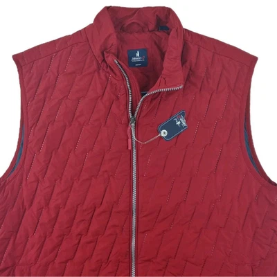 johnnie-O Belfry Quilted Puffer Vest Mens M Lining 2-way Zipper Pockets $148 - Image 1 of 4