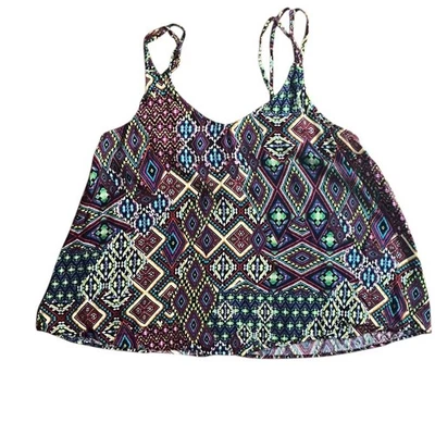 Camiseta sin mangas Sombra de ojos Camisola Talla Pequeña Multicolor Azteca Suroeste para mujer Foto 1 de 4