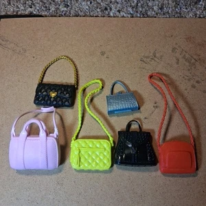 Barbie Doll Accesories Lot Of 6 Purses Bags Mattel - Picture 1 of 7