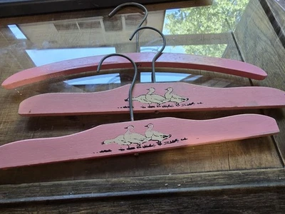 Antique Collectible Clothes Hangers, Pink In Color, 20 Hangers - Image 1 of 4