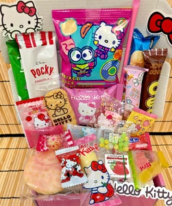 Hello Kitty Set Snack Box Sanrio Kit Kat Surprise Dagashi Mochi Süßigkeiten 20 Stck Japan - Bild 1 von 5