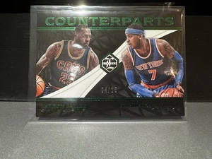 2016-17 Panini Limited - Counterparts LeBron James, Carmelo Anthony 04/15 HOT!!! - Picture 1 of 8