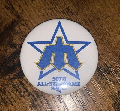 Seattle Mariners Button Pin 50th All-Star Game 1979 MLB - Image 1 of 3