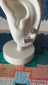 5mm Moissanite S925 Earrings - Picture 1 of 6