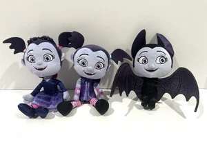 Menge 3 Disney Junior Vampirina Plüschpuppe lila Wippe Vampir 7 Zoll Stofftier - Bild 1 von 5