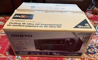 Onkyo TX-NR555 7.2-CHANNEL Network AV Receiver Black - Image 1 of 4