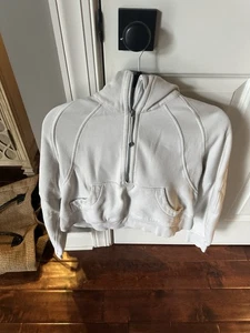 Sudadera con Capucha Lululemon Talla Xs/s Grande Buceo Media Cremallera Hueso Blanco Marfil - Imagen 1 de 5
