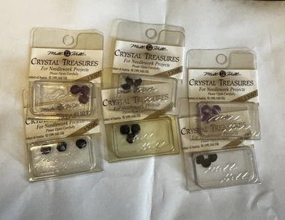 Lot 6  Mill Hill Crystal Treasures Rondells Red Black 13095 - 13097 DISCONTINUE - Image 1 of 4