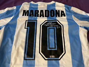 Diego Maradona Signed Autographed Jersey With COA