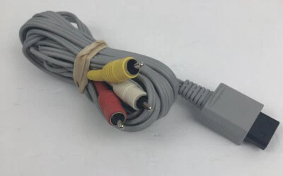 Official Nintendo Wii Video Audio Composite A/V AV RCA Cord Cable RVL-009 - Image 1 of 3