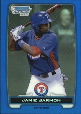 2012 (RANGERS) Bowman Chrome Draft Draft Picks Blue Refractors #BDPP45 Jarmon